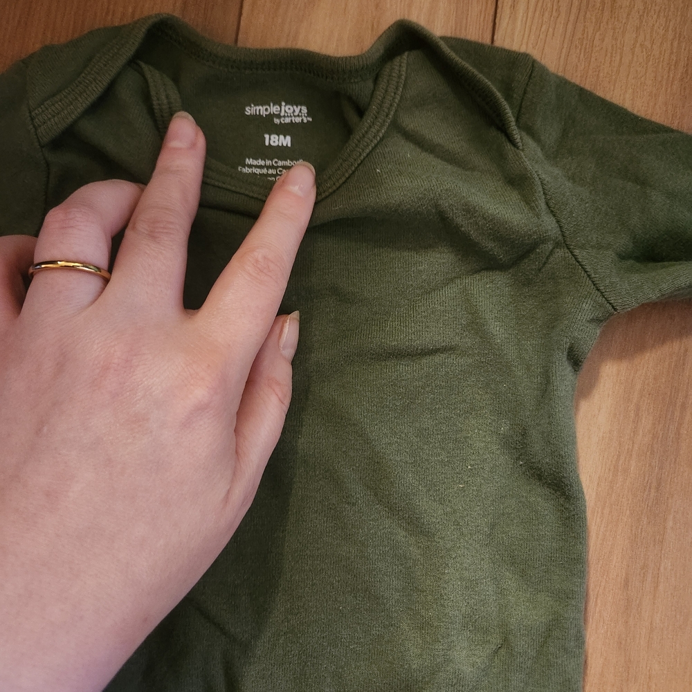 Green Long Sleeve Onesie